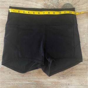 High Rise Lululemon Black Biker Shorts